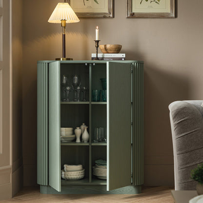 Armoire haute Maru, vert sauge