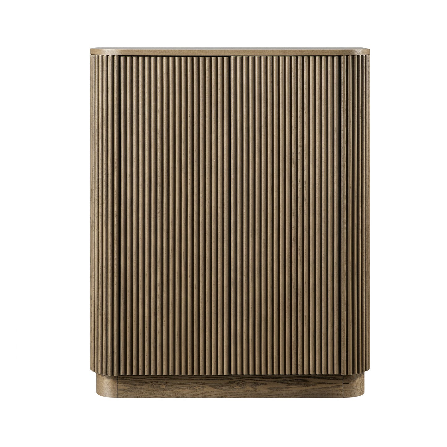 Armoire haute Maru, chêne argenté