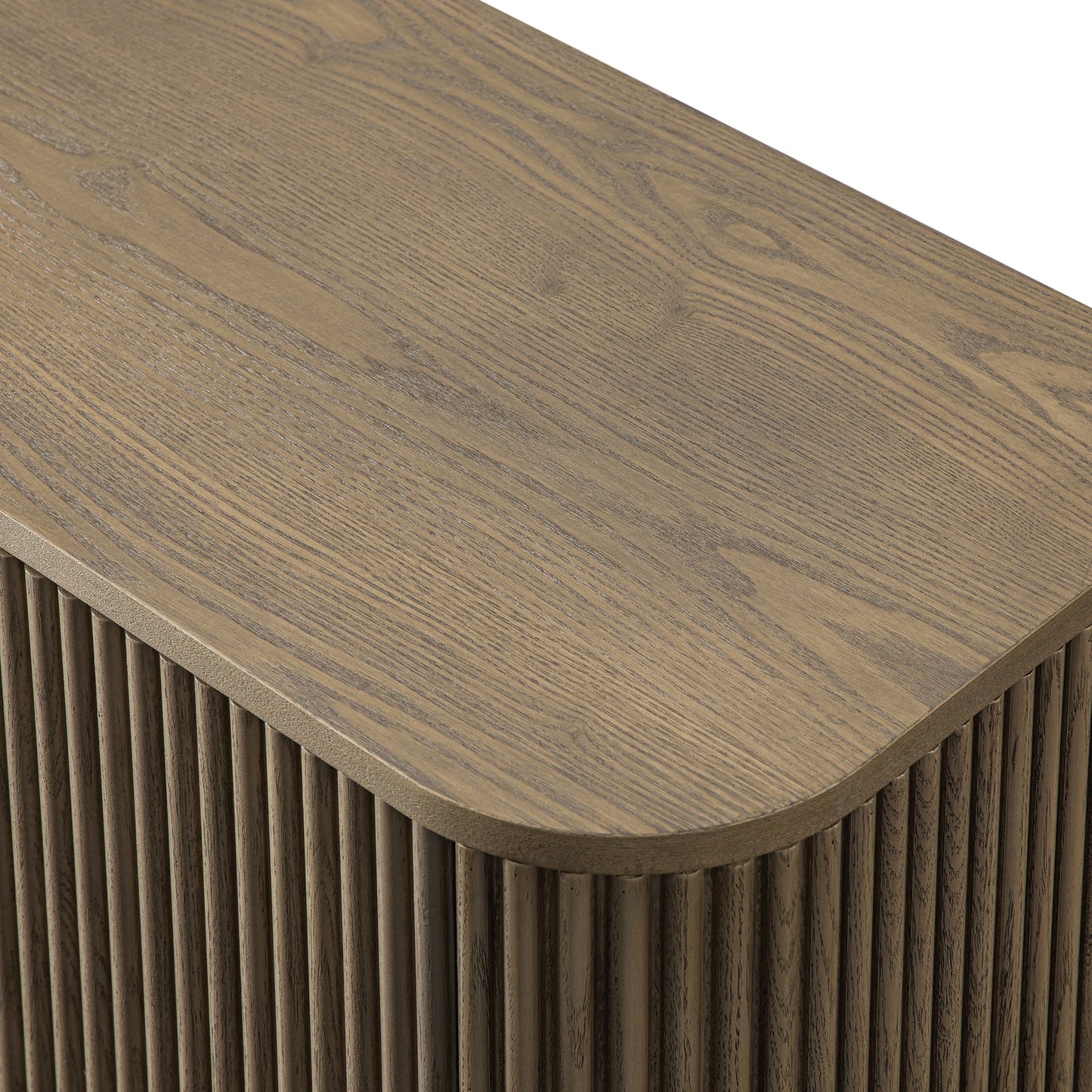 Armoire haute Maru, chêne argenté