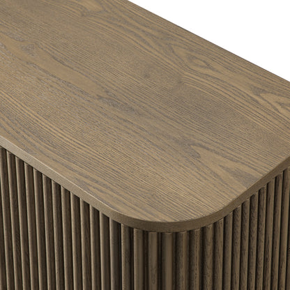 Armoire haute Maru, chêne argenté