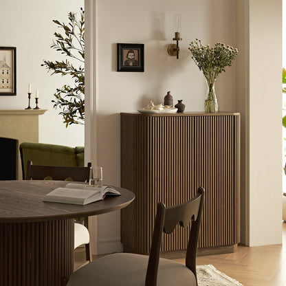 Armoire haute Maru, chêne argenté