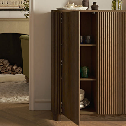 Armoire haute Maru, chêne argenté