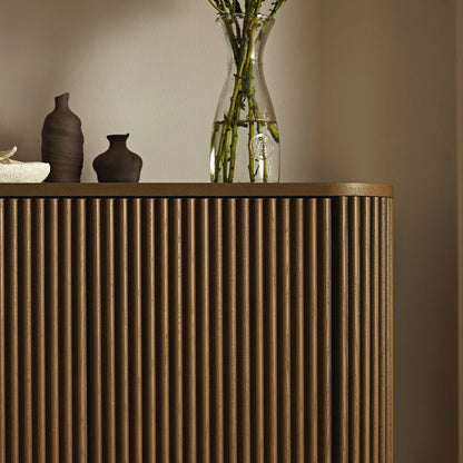 Armoire haute Maru, chêne argenté