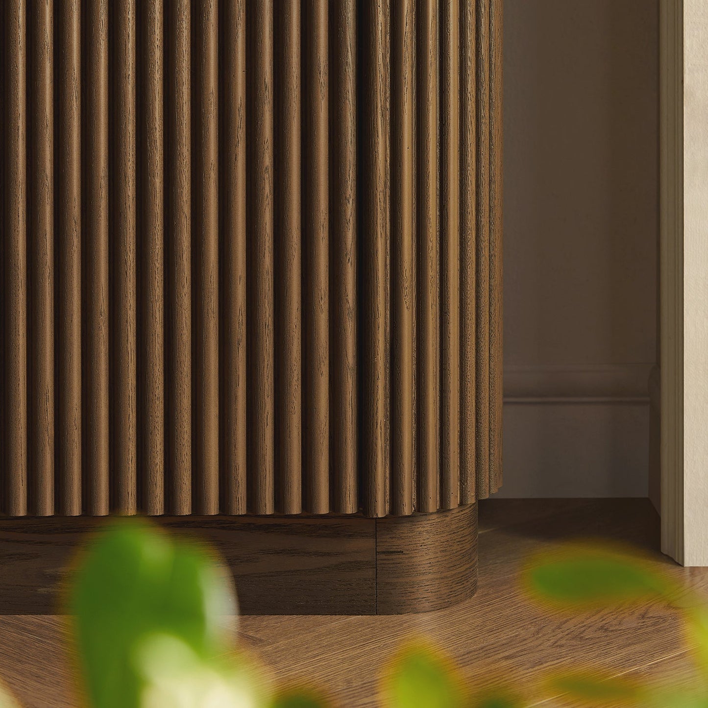 Armoire haute Maru, chêne argenté