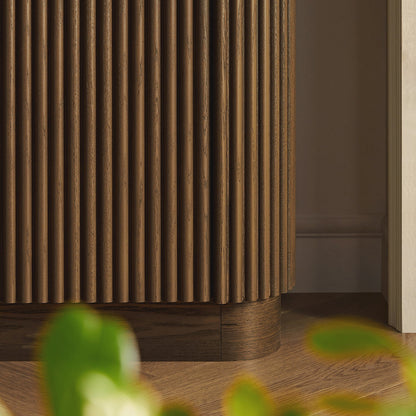 Armoire haute Maru, chêne argenté