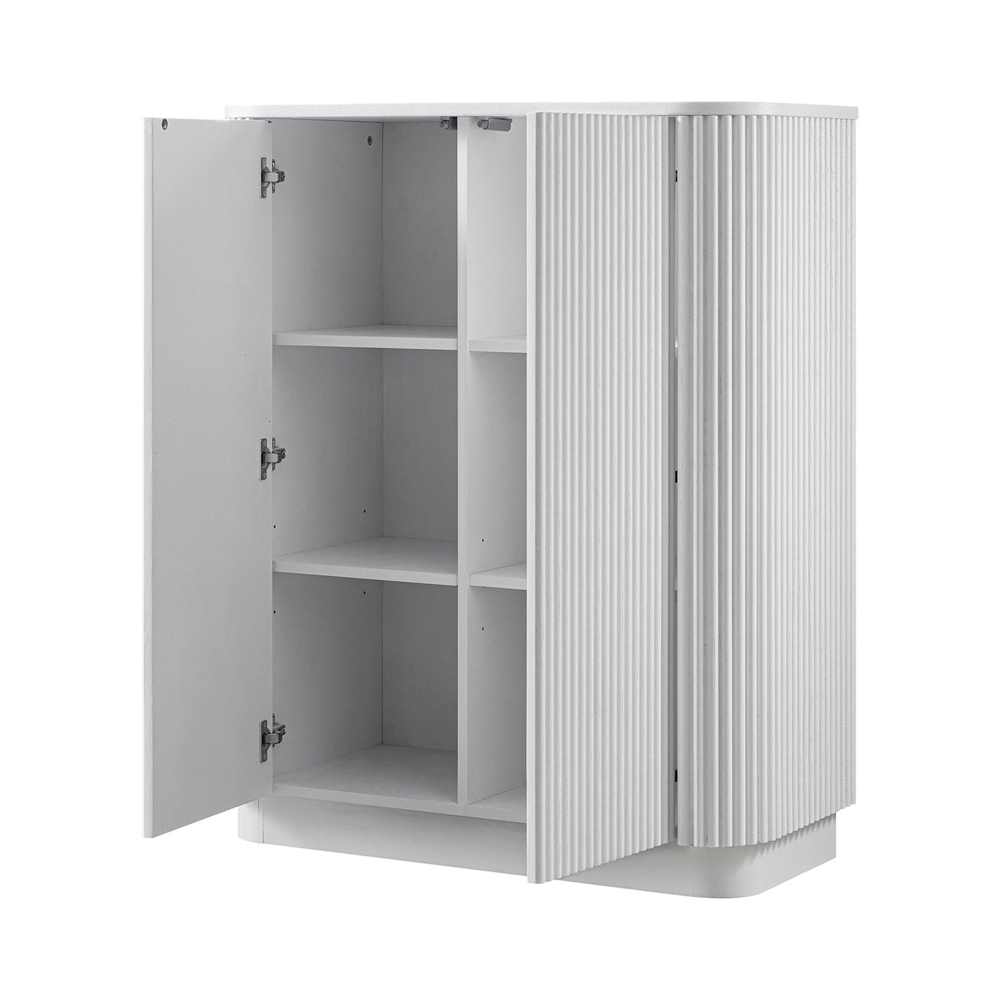 Armoire haute Maru, blanc délavé