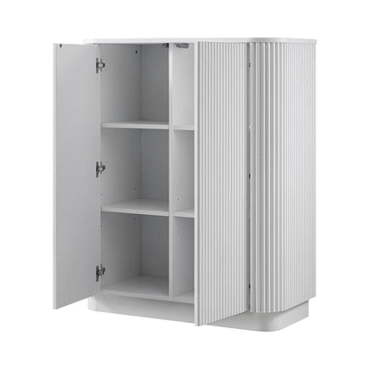Armoire haute Maru, blanc délavé