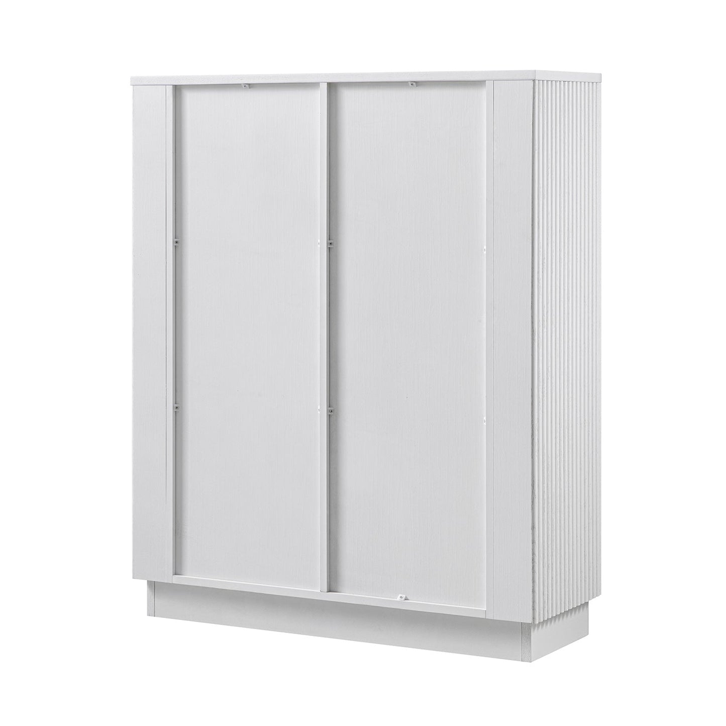 Armoire haute Maru, blanc délavé