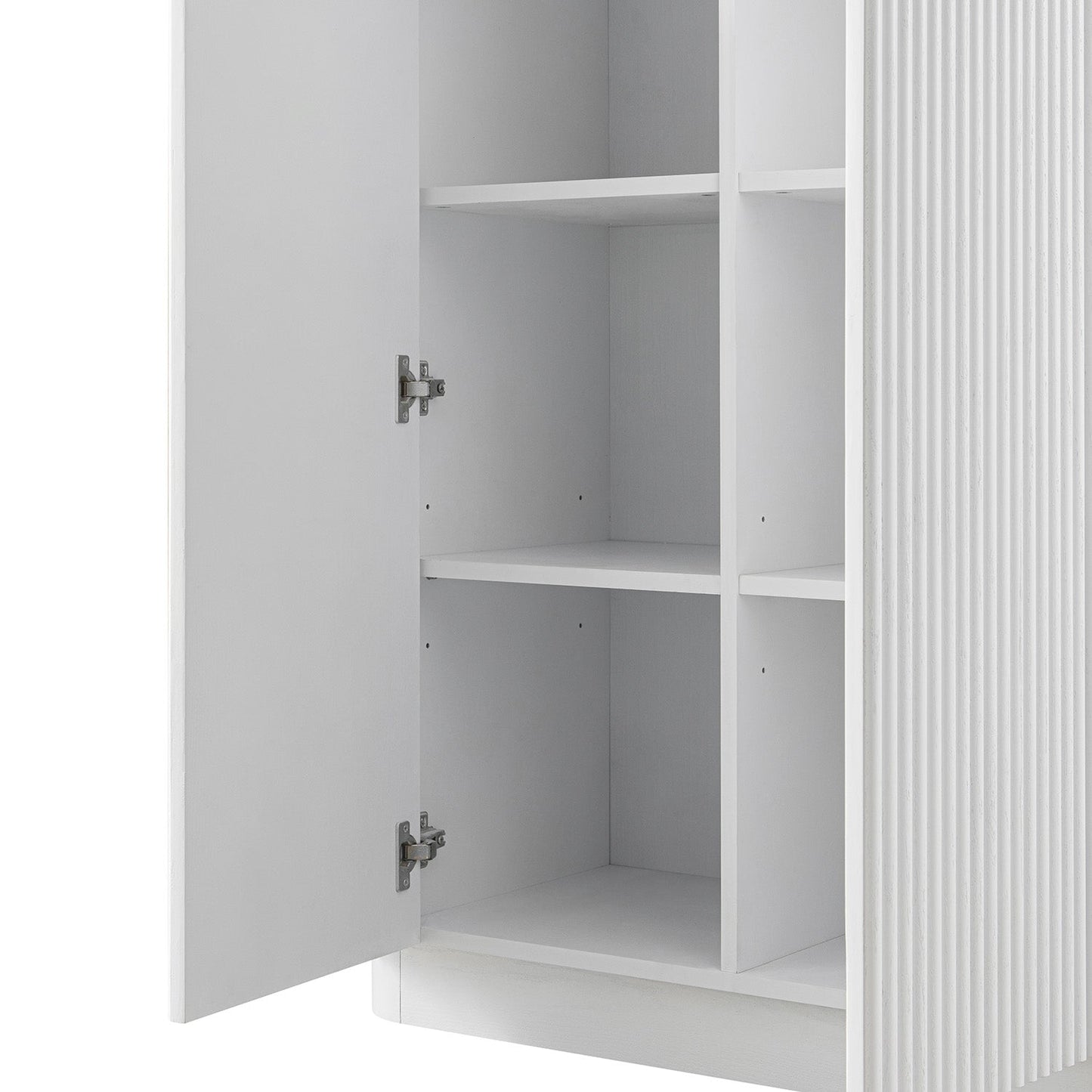 Armoire haute Maru, blanc délavé