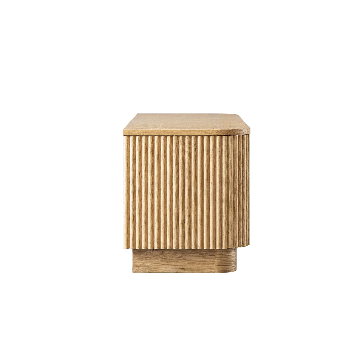 Meuble TV Maru 120 cm avec tiroirs, chêne