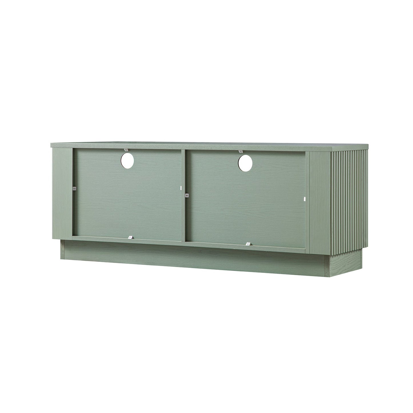 Meuble TV Maru 120 cm avec tiroirs, vert sauge