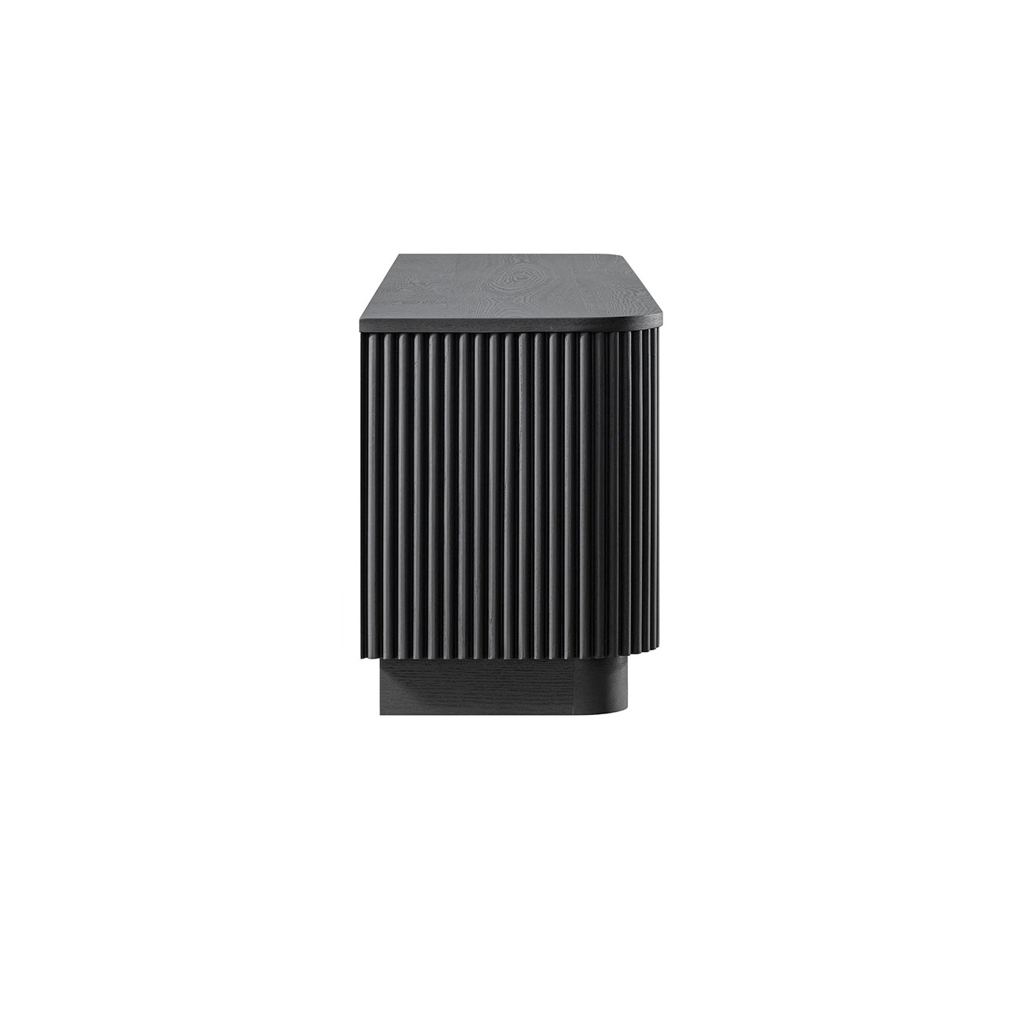 Meuble TV Maru 162 cm avec tiroirs, noir