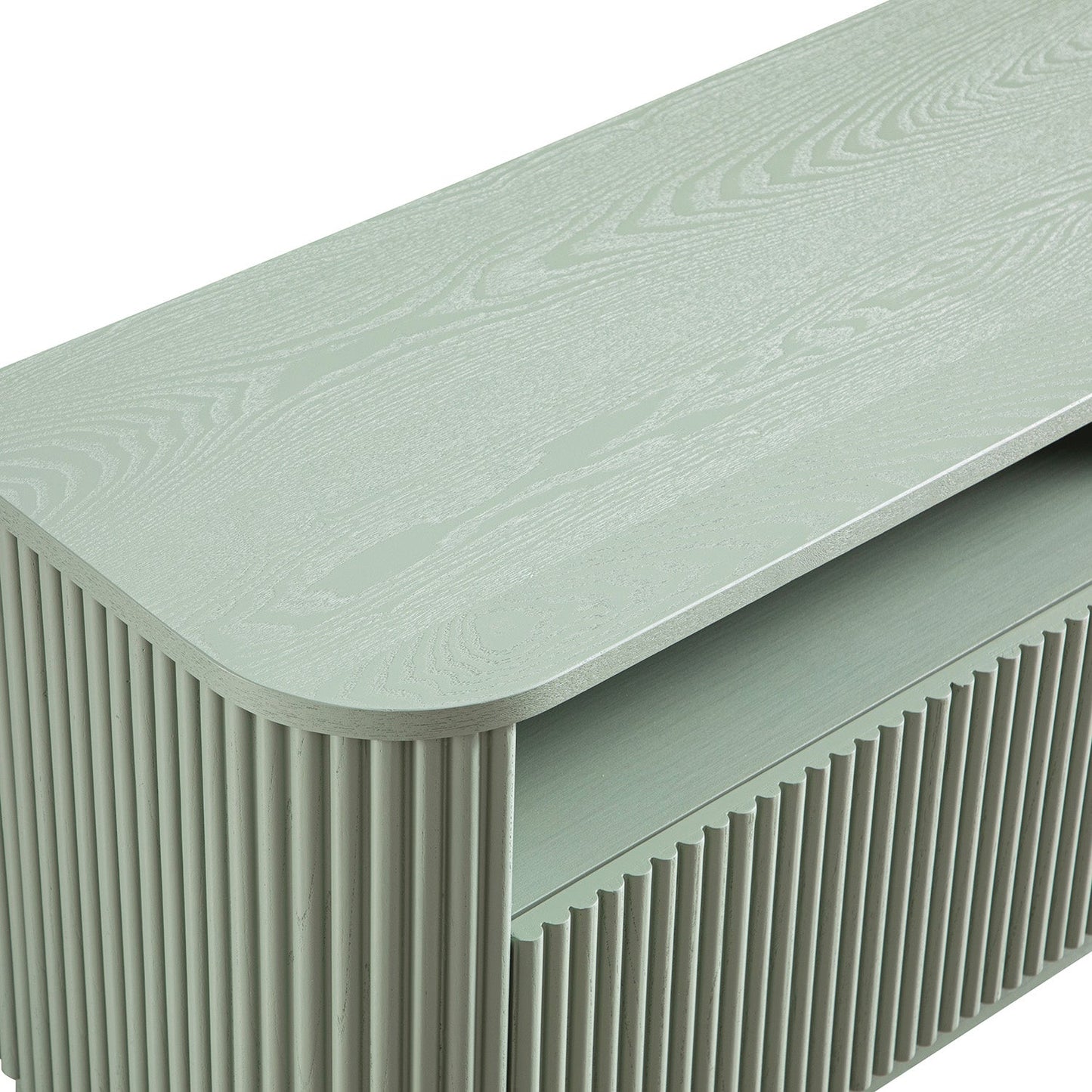 Meuble TV Maru 162 cm avec tiroirs, vert sauge