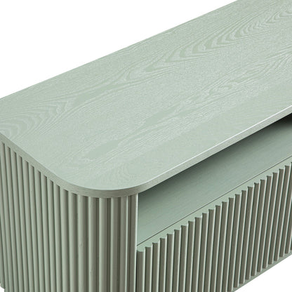 Meuble TV Maru 162 cm avec tiroirs, vert sauge