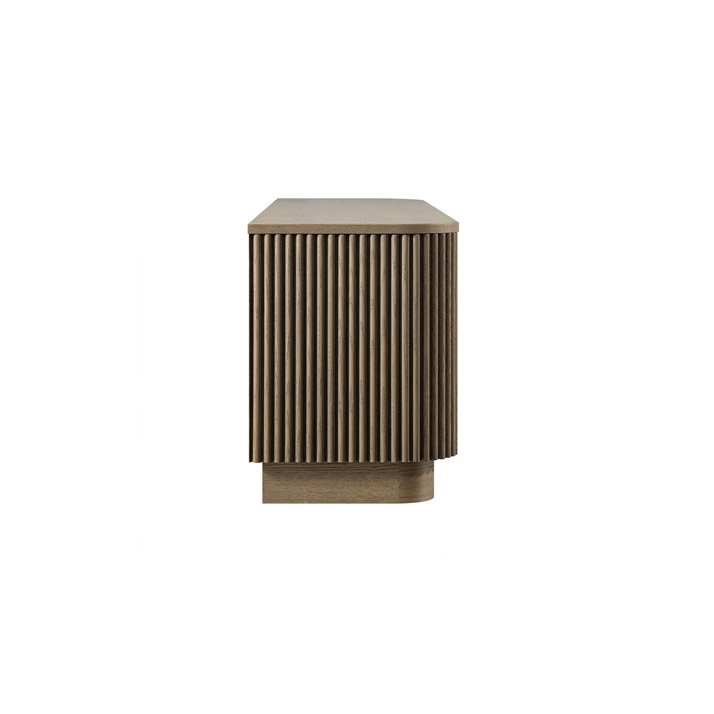 Meuble TV Maru 162 cm avec tiroirs, chêne argenté