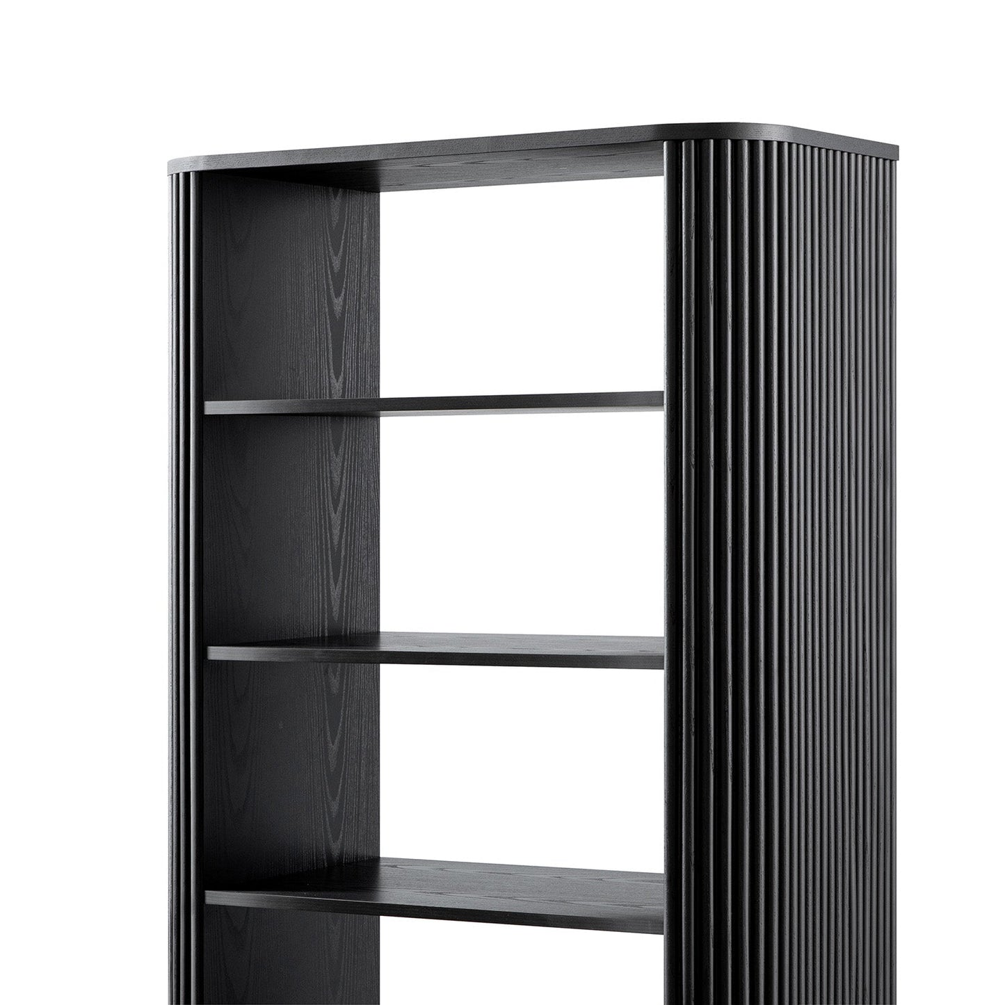 Bibliothèque Maru avec armoire, noire