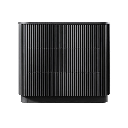 Commode 3 tiroirs Maru, noire