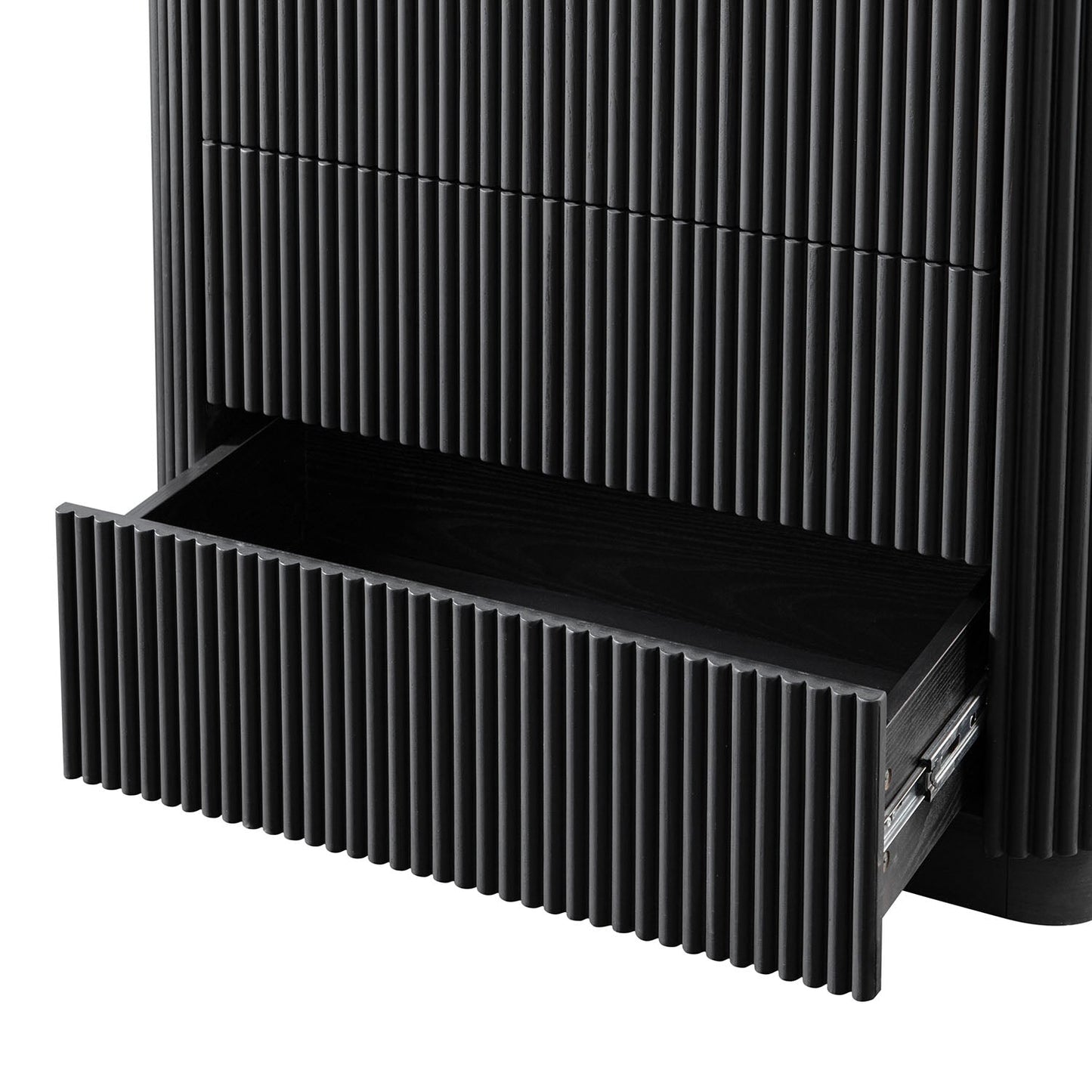 Commode 3 tiroirs Maru, noire