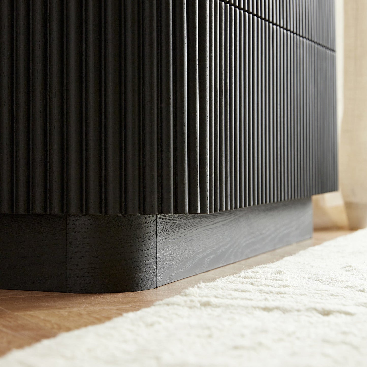 Commode 3 tiroirs Maru, noire