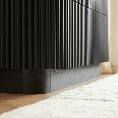 Commode 3 tiroirs Maru, noire