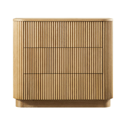 Commode 3 tiroirs Maru, chêne