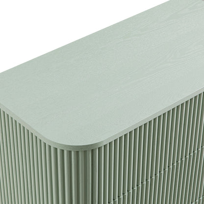 Commode 3 tiroirs Maru, vert sauge