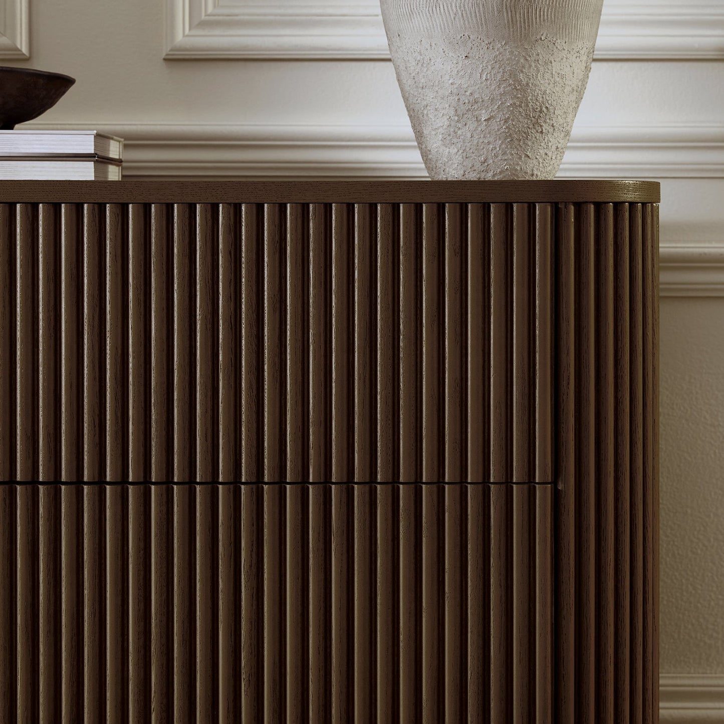 Commode 3 tiroirs Maru, chêne argenté