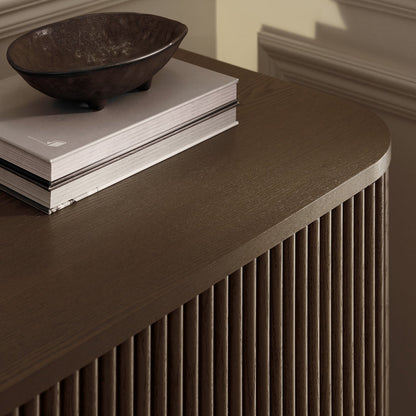 Commode 3 tiroirs Maru, chêne argenté