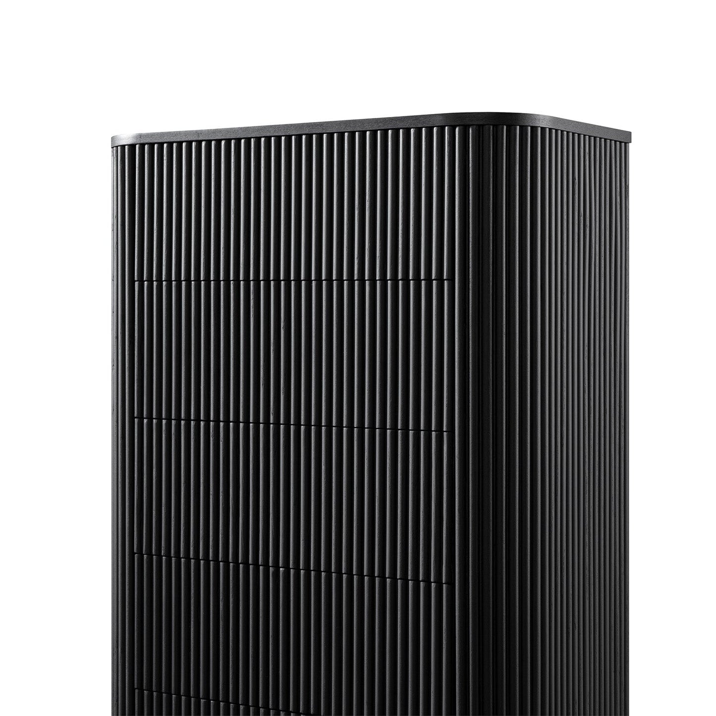 Commode 5 tiroirs Maru, noire