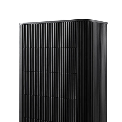 Commode 5 tiroirs Maru, noire