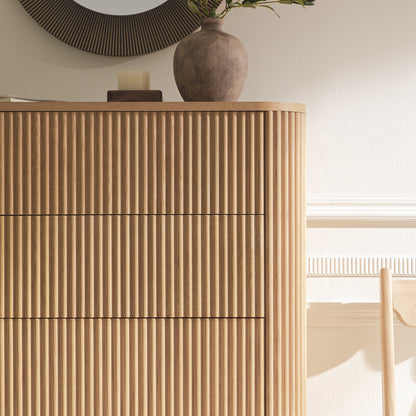 Commode Maru à 5 tiroirs, chêne