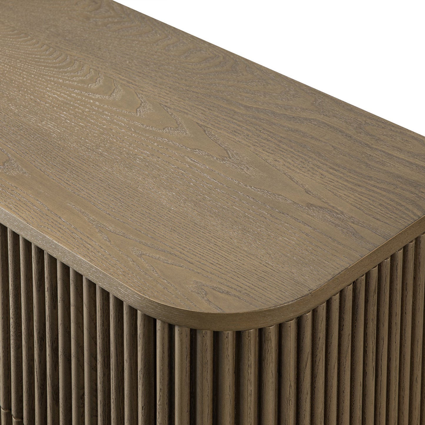 Commode Maru à 5 tiroirs, chêne argenté