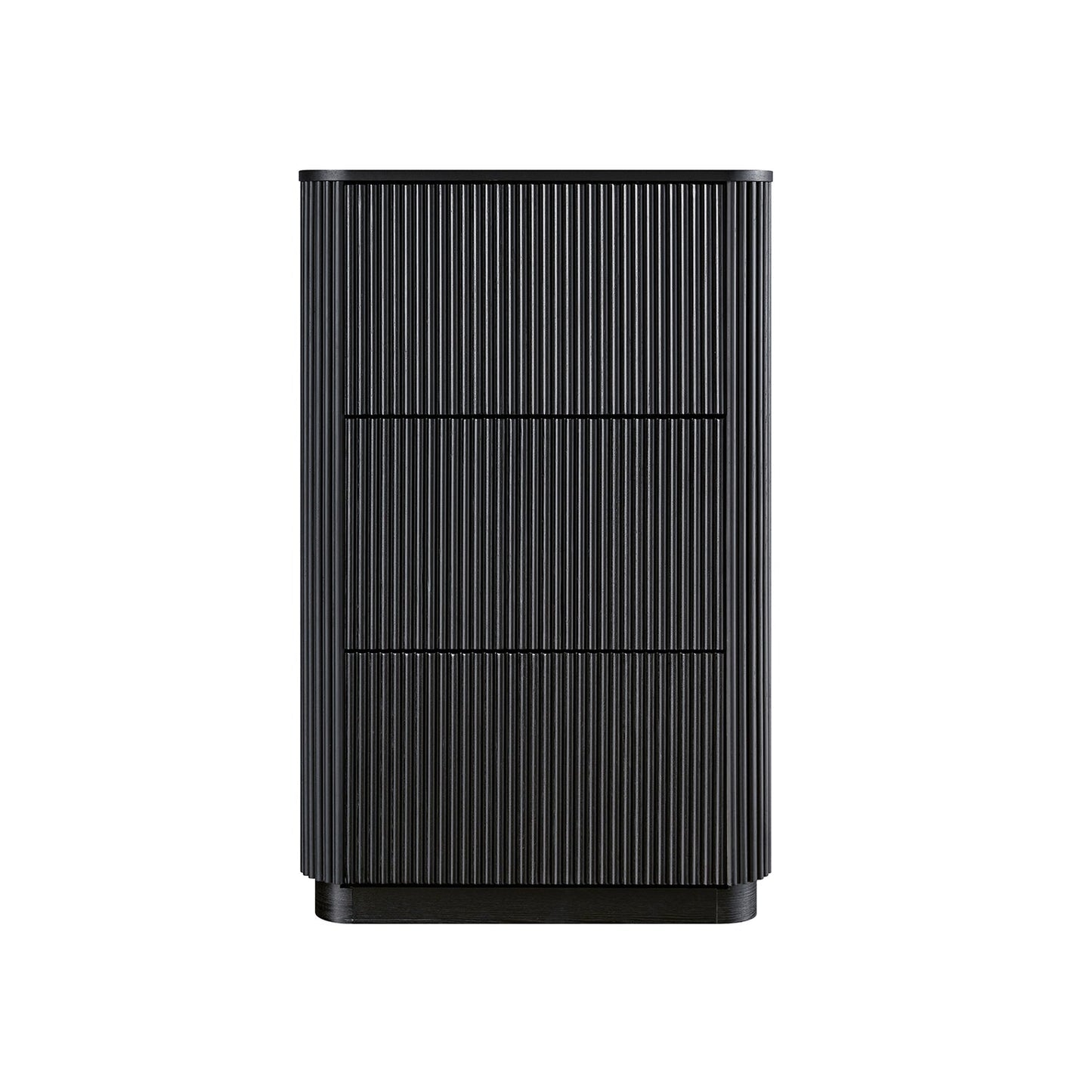 Meuble de rangement à chaussures Maru 3 portes, noir