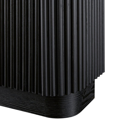 Meuble de rangement à chaussures Maru 3 portes, noir