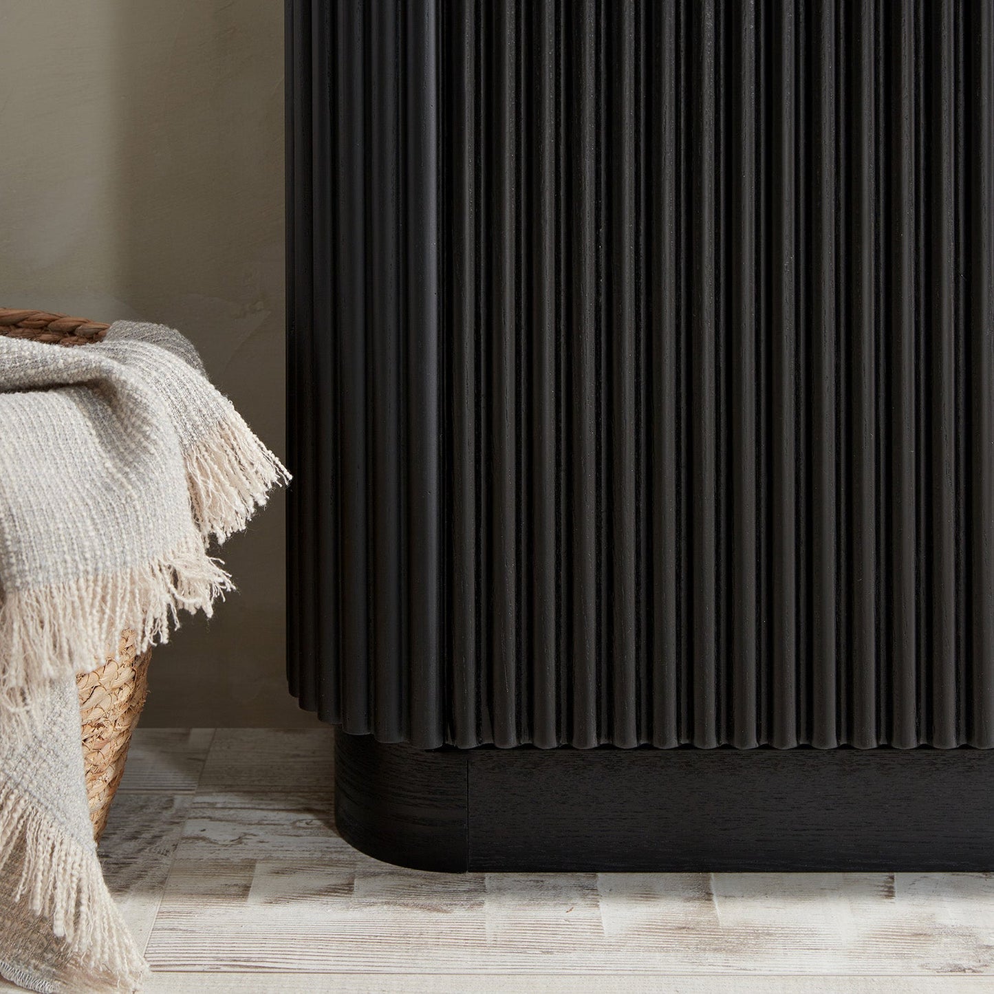 Meuble de rangement à chaussures Maru 3 portes, noir