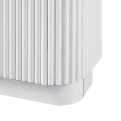 Meuble de rangement à chaussures Maru 3 portes, blanc délavé