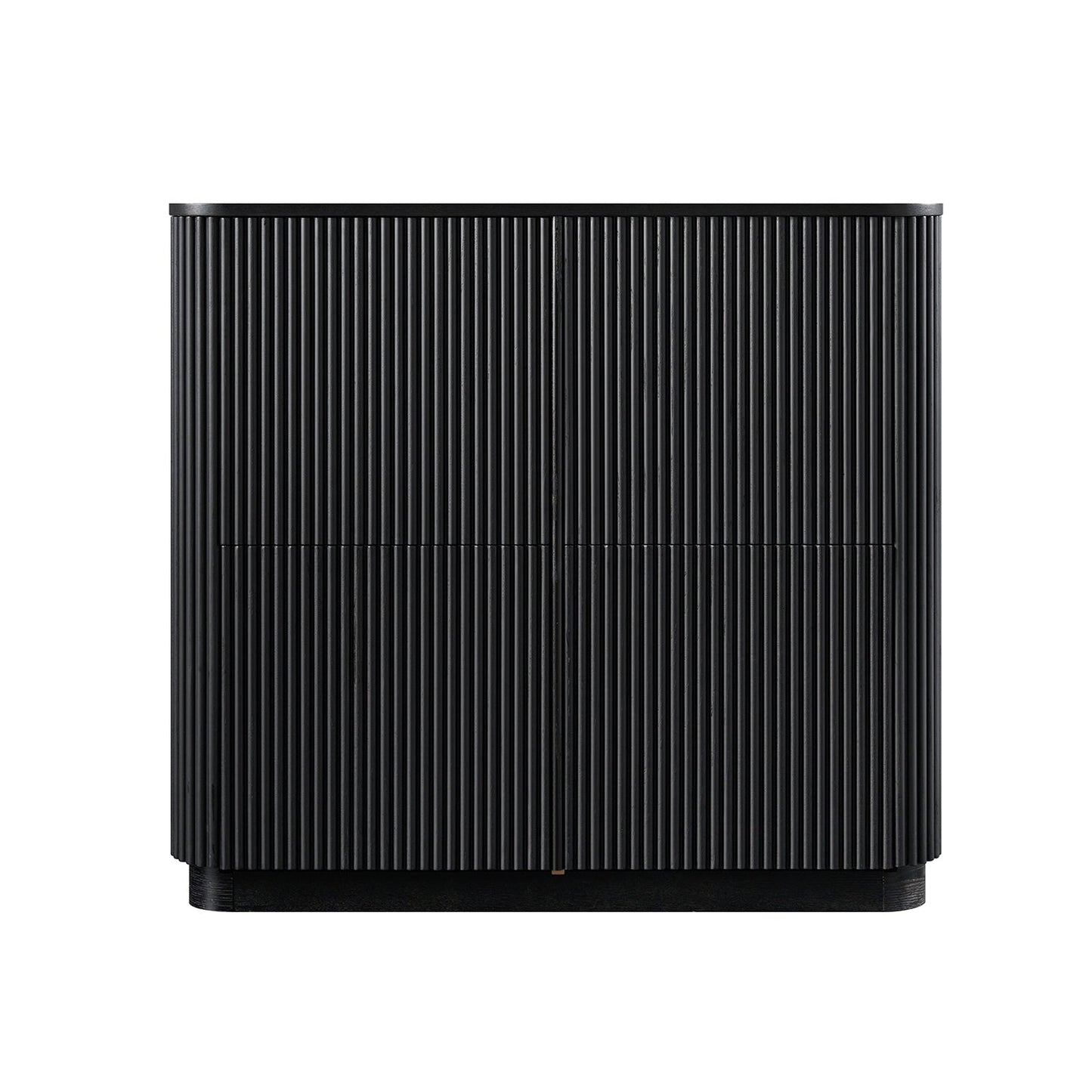 Armoire à chaussures Maru 4 portes, noire