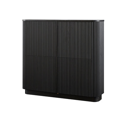 Armoire à chaussures Maru 4 portes, noire