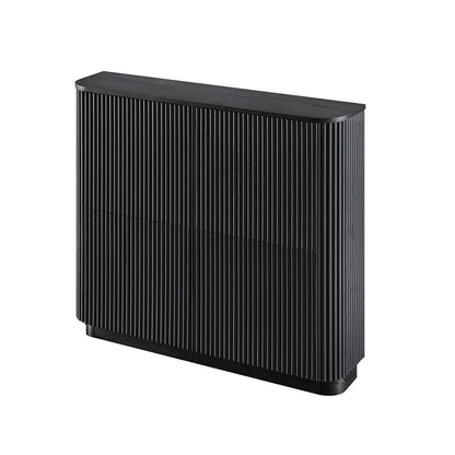 Armoire à chaussures Maru 4 portes, noire