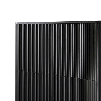 Armoire à chaussures Maru 4 portes, noire