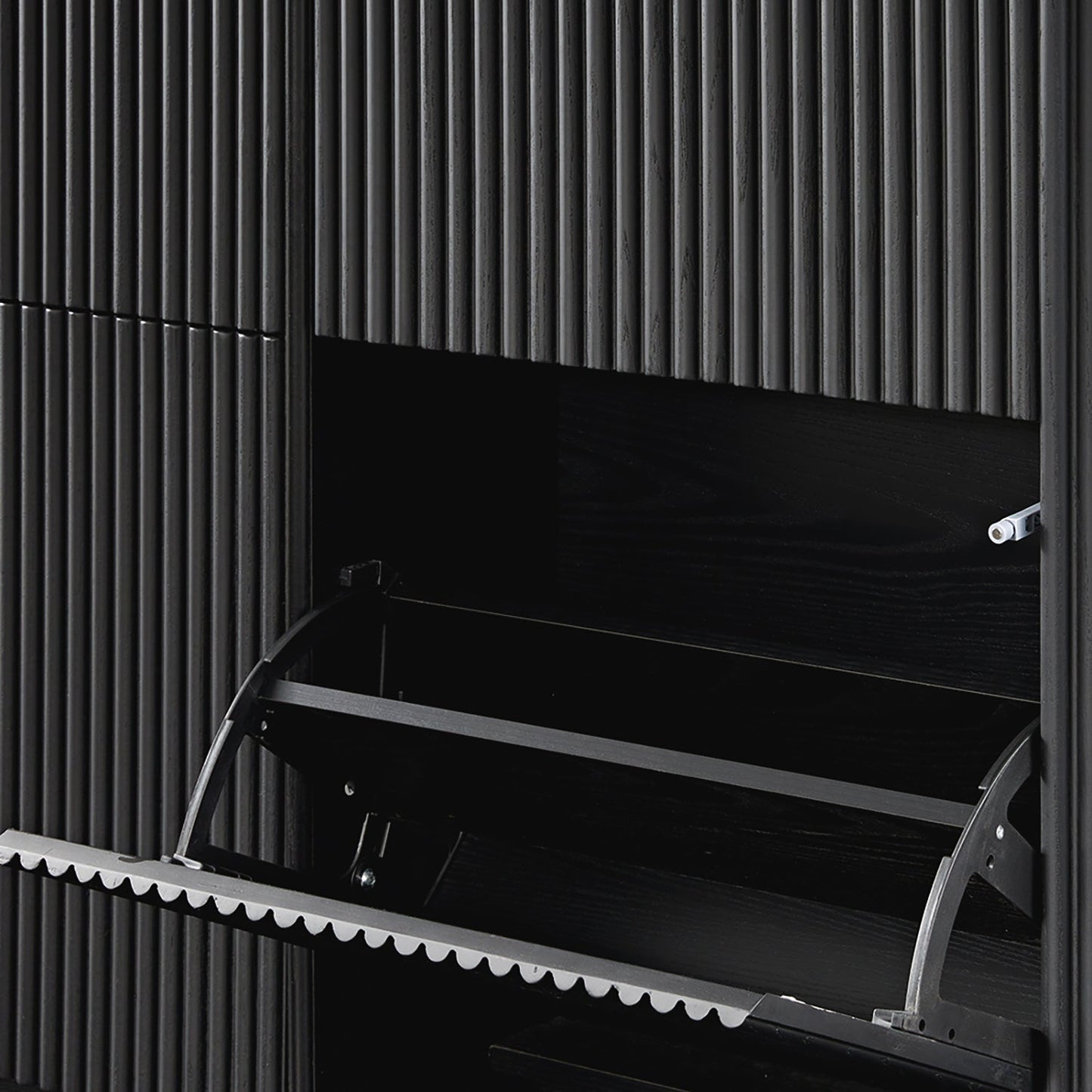 Armoire à chaussures Maru 4 portes, noire