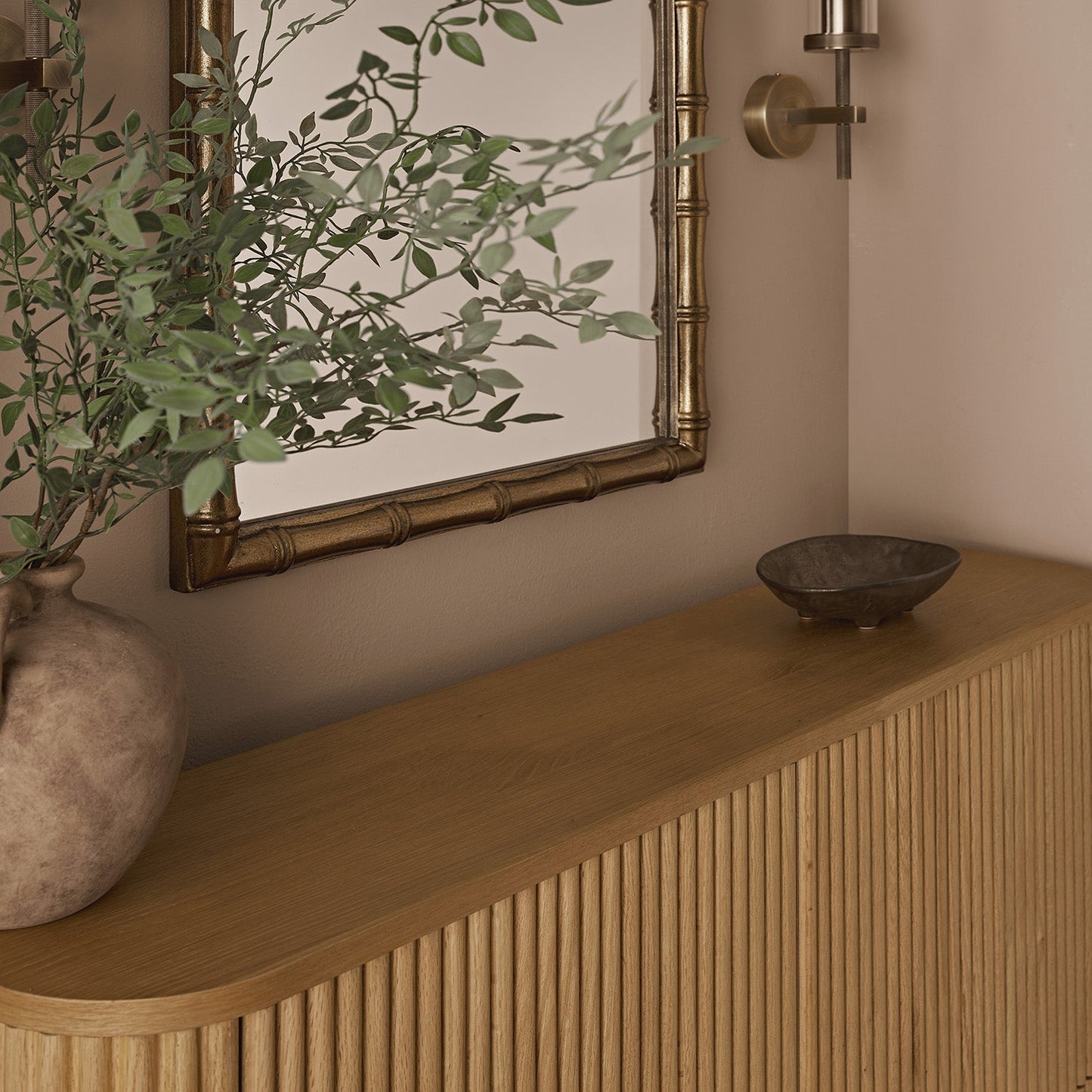 Armoire à chaussures Maru 4 portes, chêne