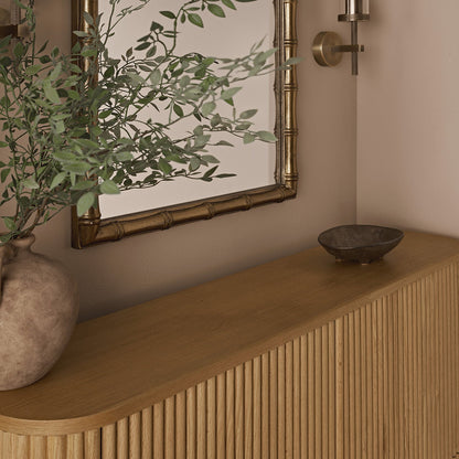 Armoire à chaussures Maru 4 portes, chêne