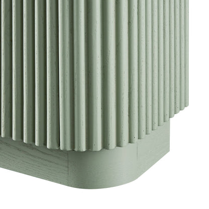 Meuble de rangement à chaussures Maru 4 portes, vert sauge