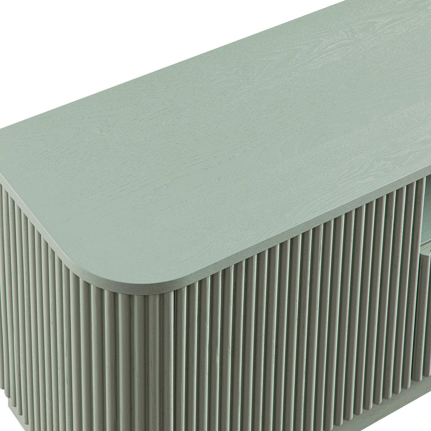 Meuble TV Maru 200 cm de large avec tiroirs, vert sauge