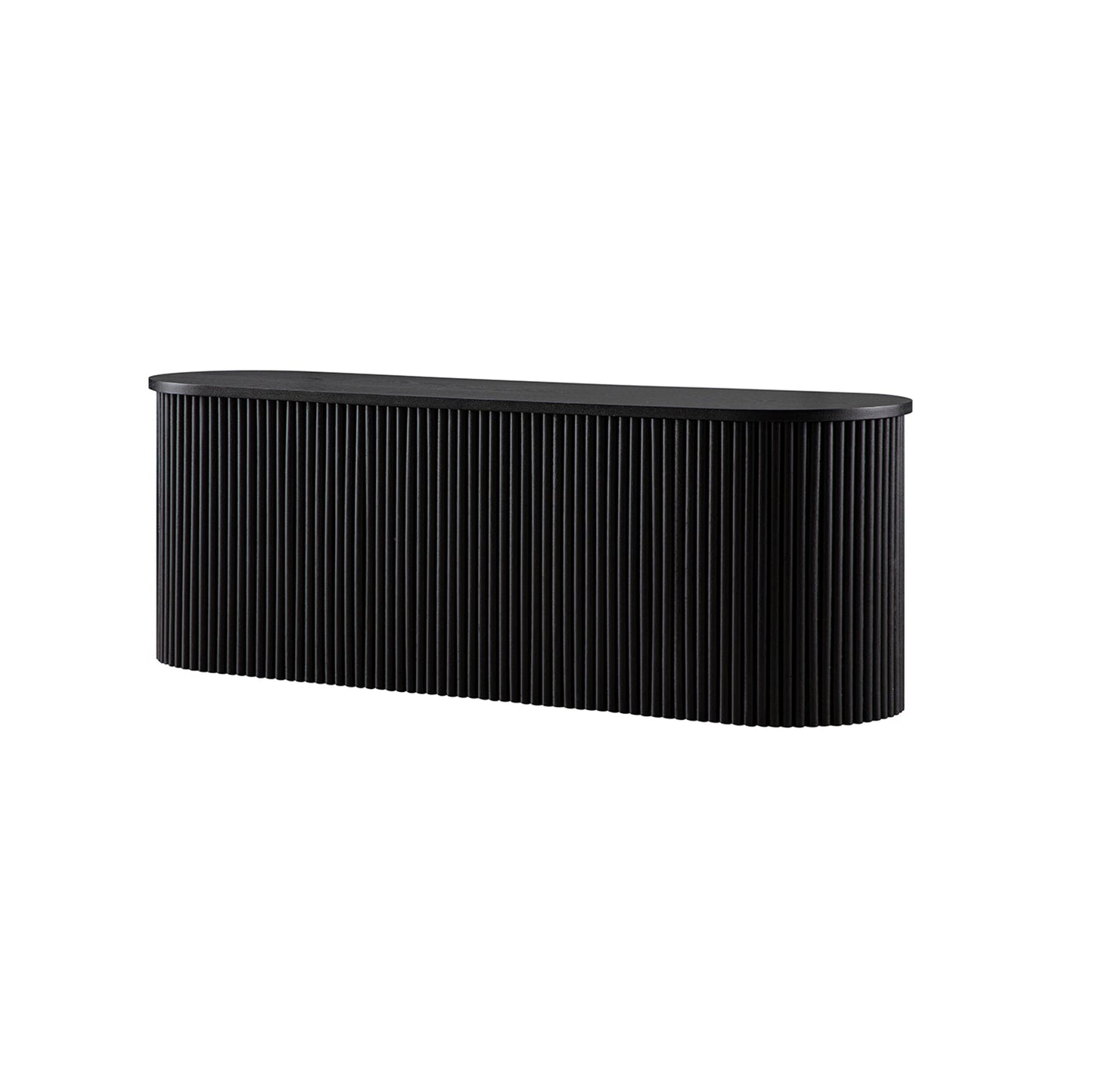 Banc ottoman de rangement Maru, noir