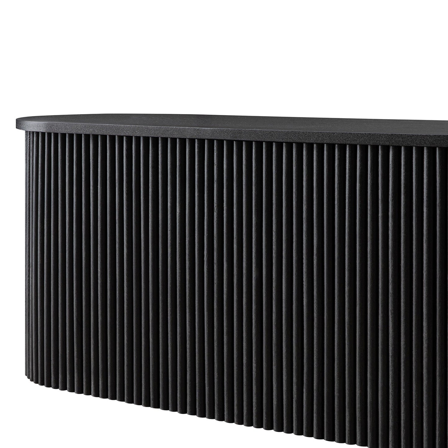 Banc ottoman de rangement Maru, noir