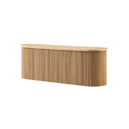 Banc ottoman de rangement Maru, chêne