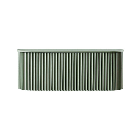 Banc ottoman de rangement Maru, vert sauge