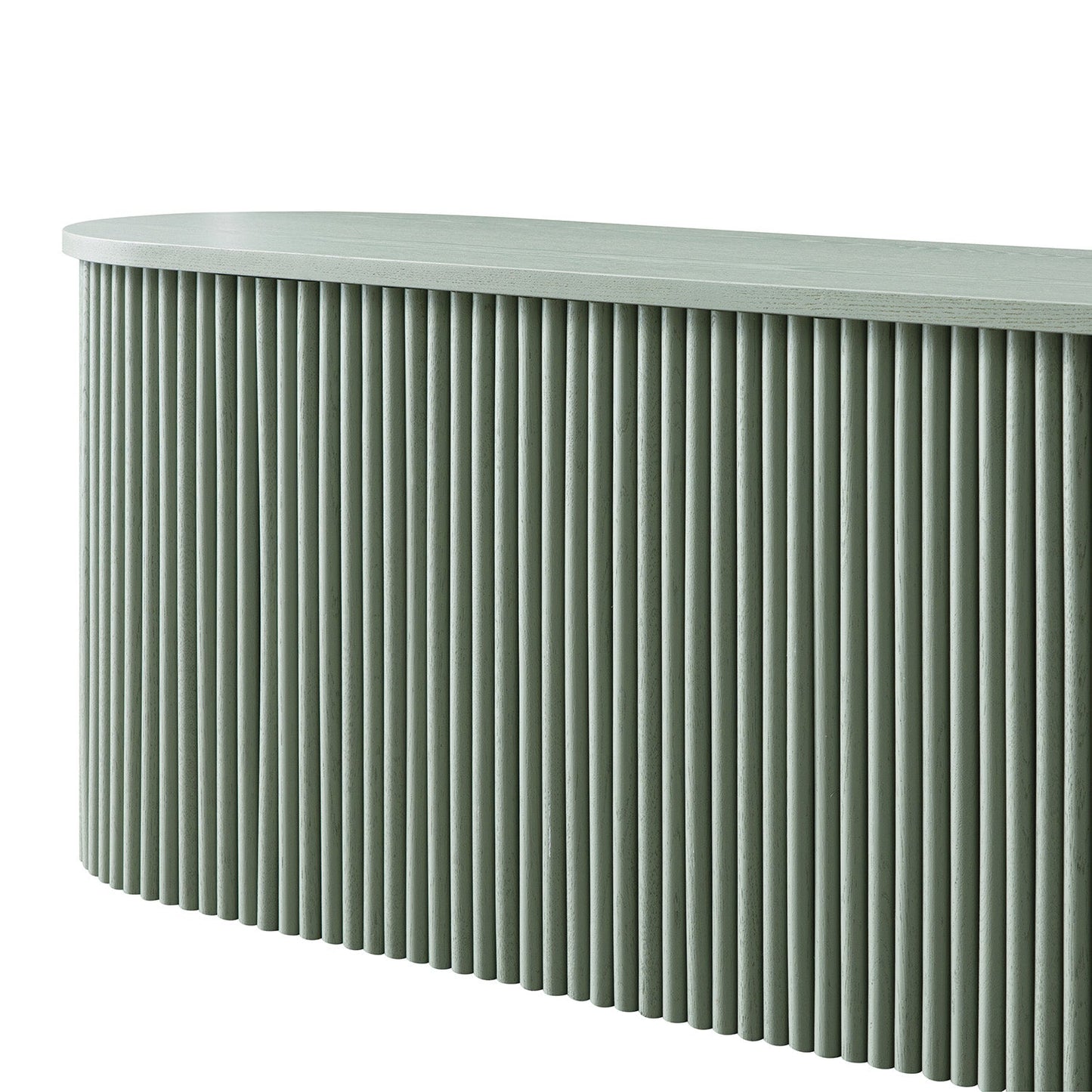 Banc ottoman de rangement Maru, vert sauge